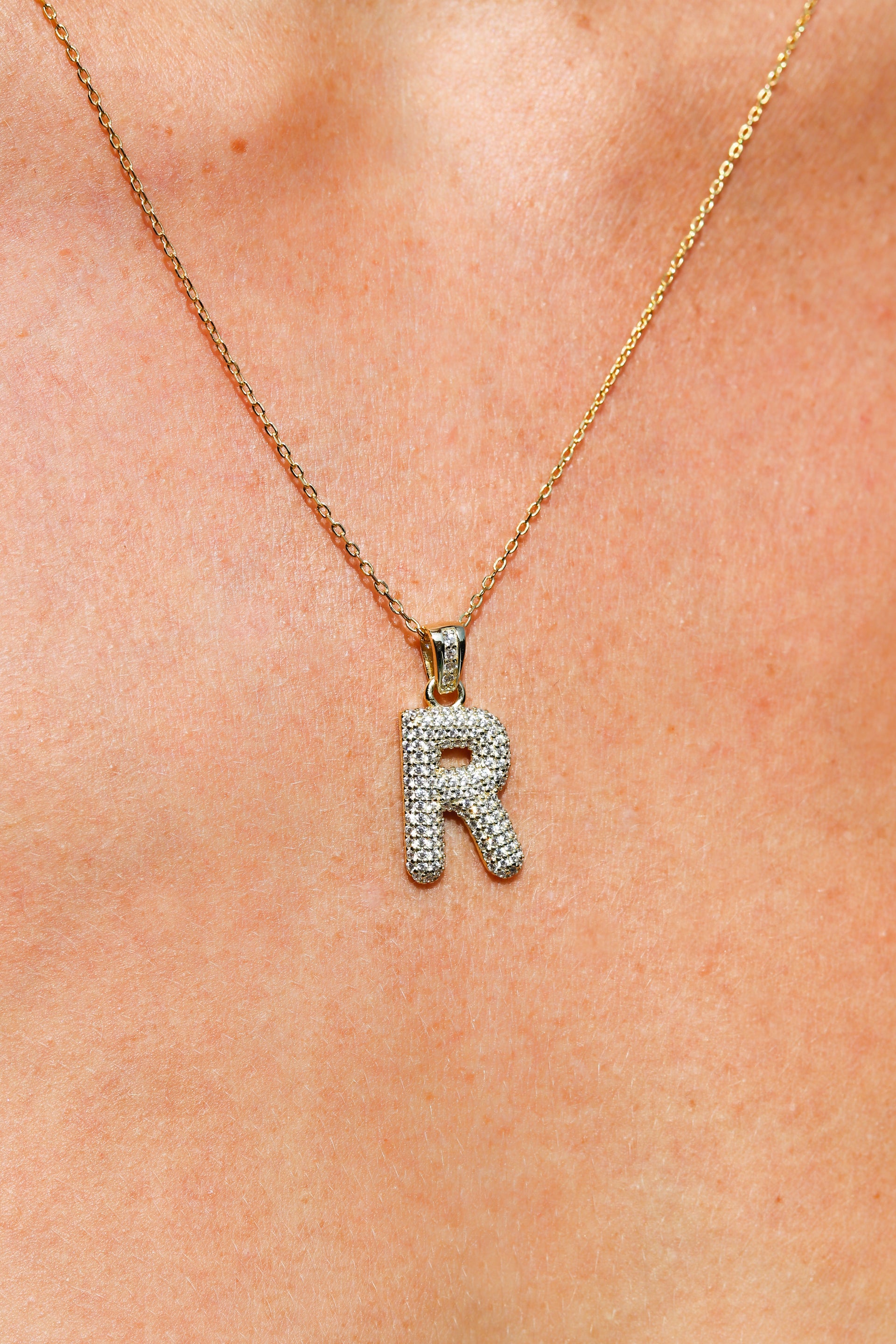 Diamond Letter Pendant